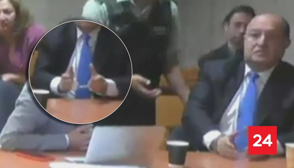 El VIDEO de Manuel Guerra esposado para ser llevado a la cárcel Capitán Yáber