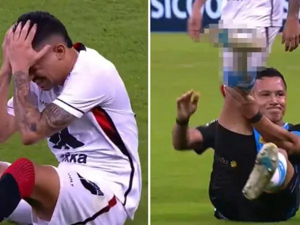 Marlon en el momento de su lesión