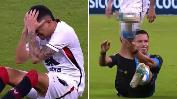 Marlon en el momento de su lesión