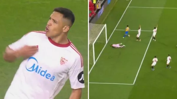 Alexis Sánchez y su error ante el Valencia