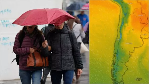 La zona austral espera intensas lluvias