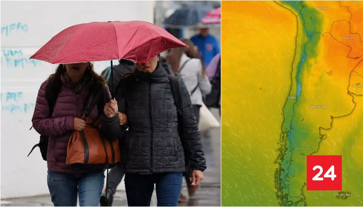 Las zonas de Chile que esperan un río atmosférico categoría 4: "Puede ser riesgoso"