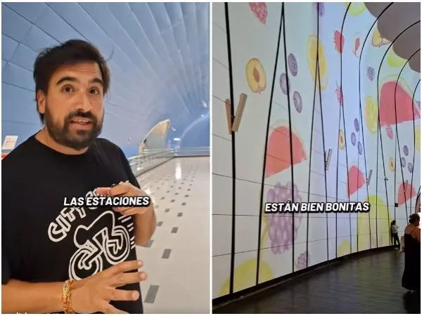Influencers argentinos quedan impactados con Metro.