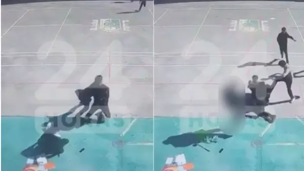 El VIDEO de alumnos deteniendo a acusado de mortal ataque en colegio de Calama