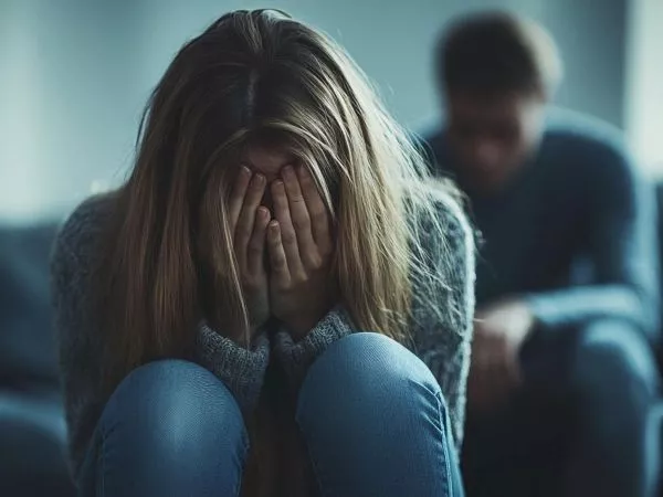 Mujer en una relación tóxica