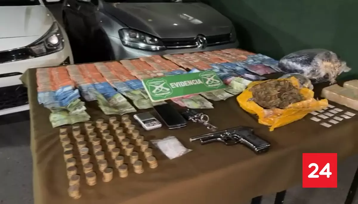 Carabineros incauta droga y más de $9 millones en operativo en San Bernardo