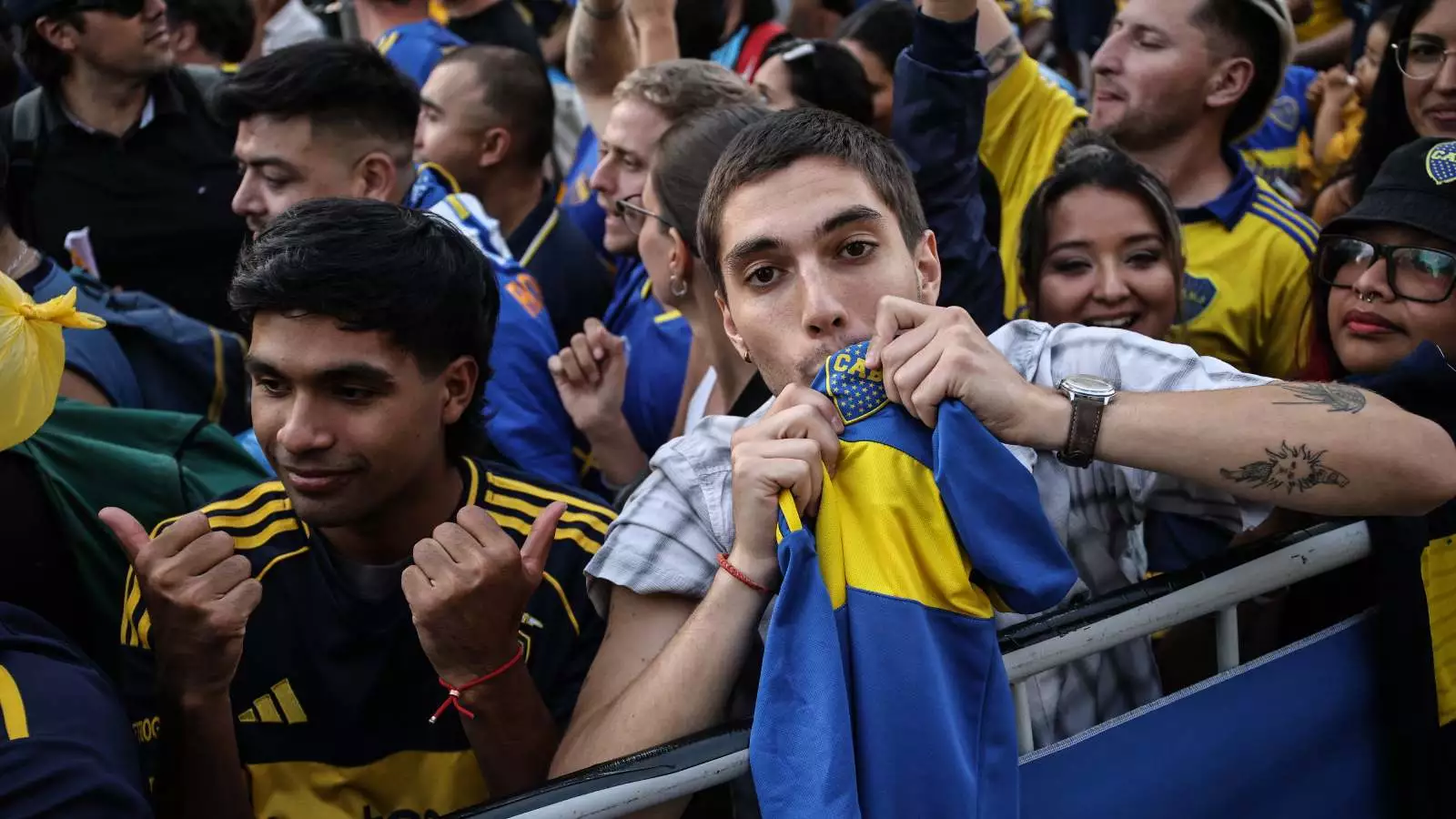 Hincha de Boca Juniors en Chile