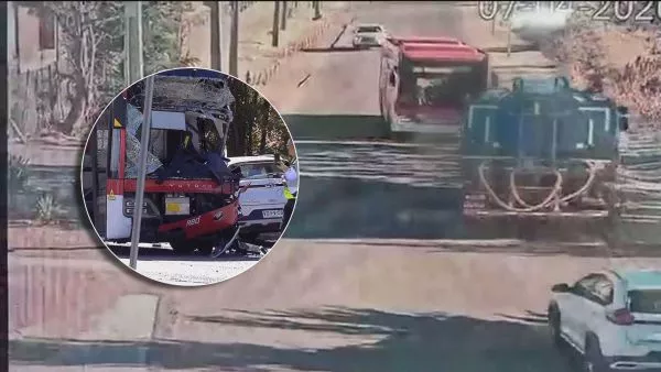 El VIDEO del mortal choque de micro con camión aljibe en Pudahuel