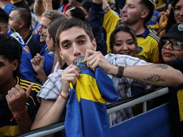 Hincha de Boca Juniors en Chile