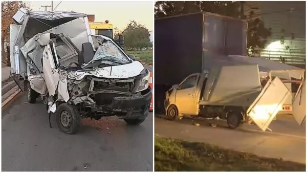 Una persona herida tras choque de camión contra un contenedor de carga en San Bernardo
