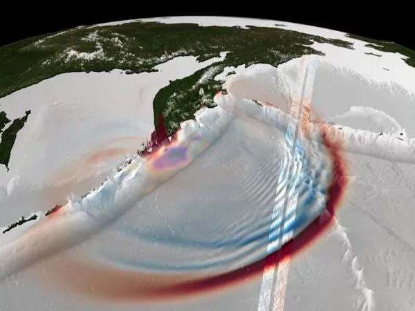 Imagen satelital SWOT.