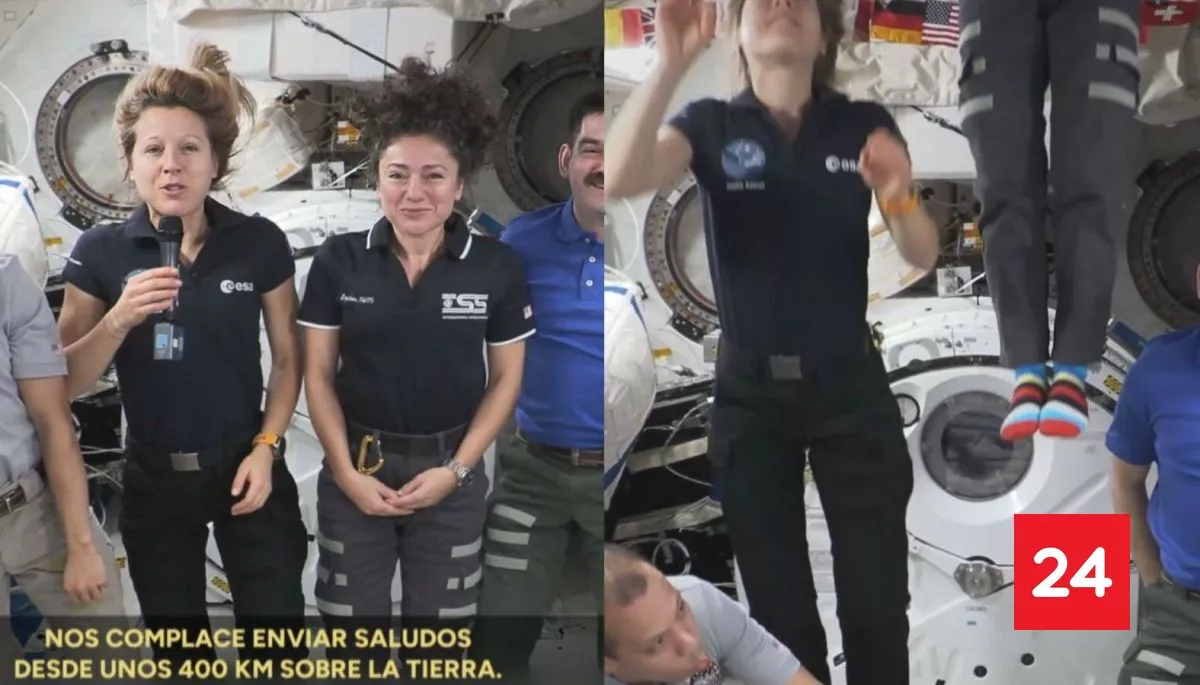 FIDAE 2026: El espectacular saludo de astronautas de la Estación Espacial Internacional