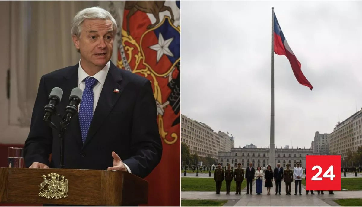 Presidente Kast asiste a izamiento de la "Gran bandera Bicentenario"