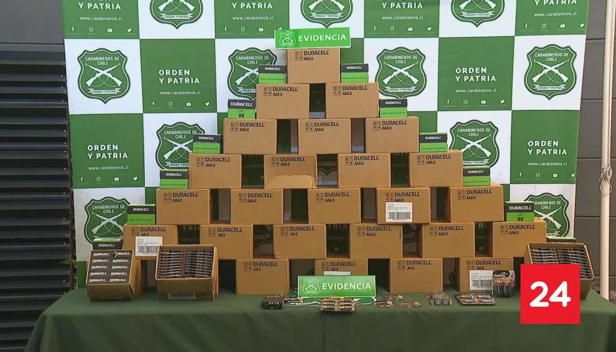 Carabineros incauta más de 32 mil pilas falsificadas: un ciudadano chino detenido