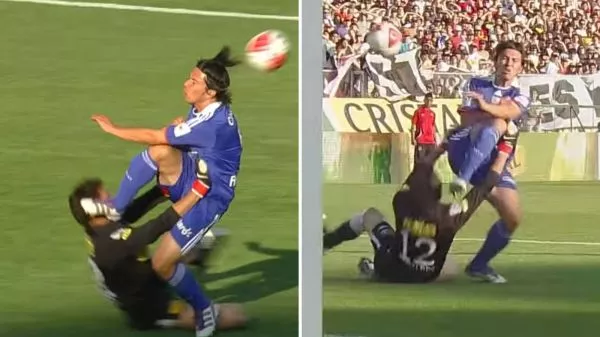 La patada de Albert Acevedo a Raúl Olivares en el superclásico del 2011