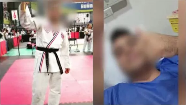 Guardia balado en mall oeste