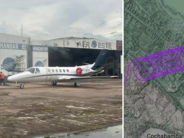 Avión privado cae en Bolivia tras volar por horas en círculos sin comunicación
