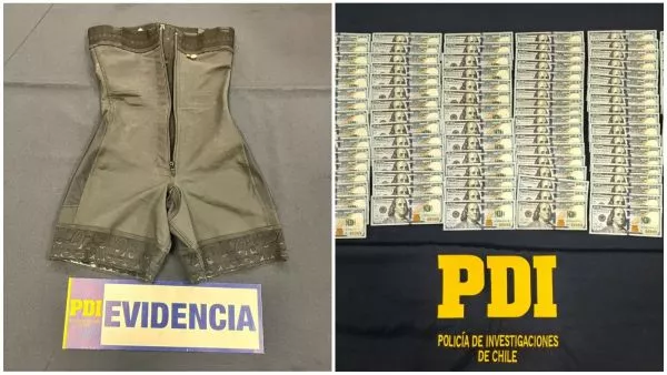 Mujer boliviana fue detenida por esconder US$130 mil dentro de su corsé