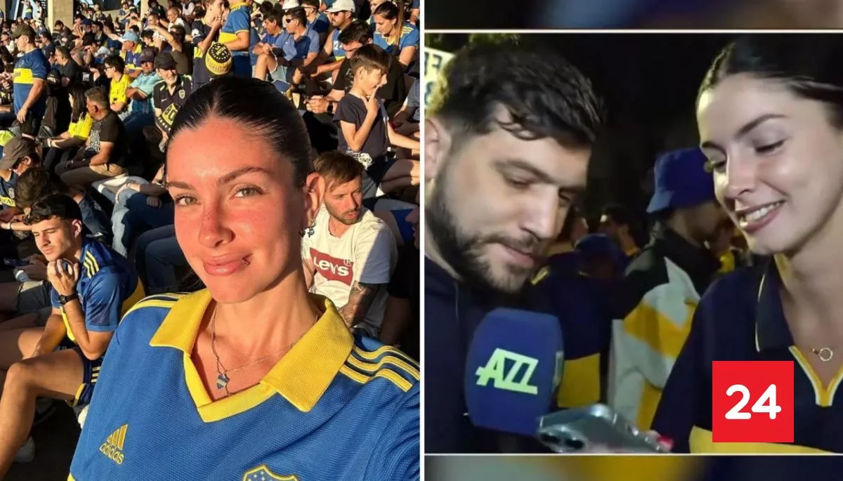 Quién es Daniela Iker, la protagonista del flirteo con un periodista en La Bombonera que se hizo famoso