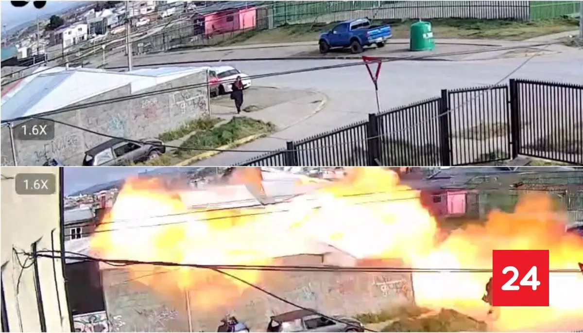 El VIDEO de impresionante explosión que destruyó taller en Punta Arenas
