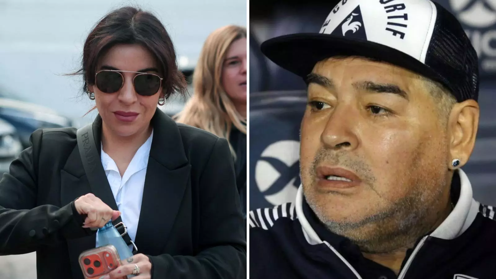 Gianinna Maradona y su padre Diego Armando Maradona