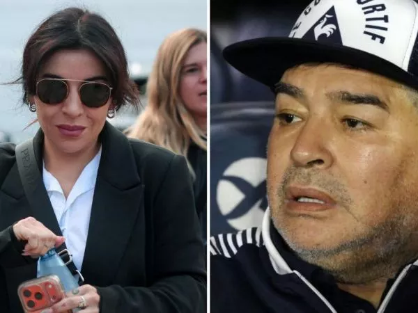 Gianinna Maradona y su padre Diego Armando Maradona