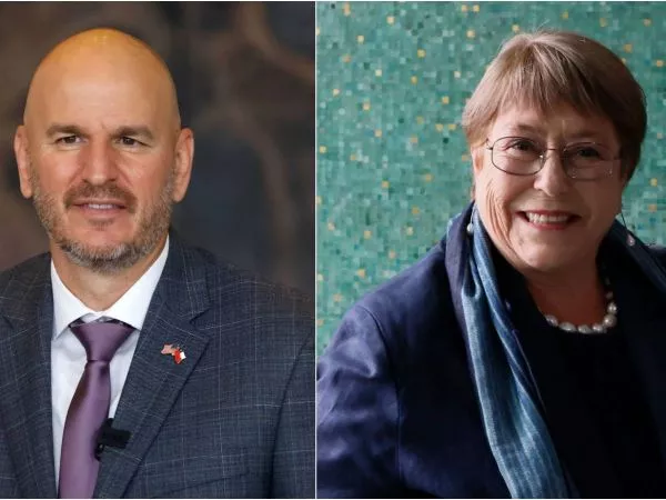 Brandon Judd en el Congreso y Michelle Bachelet en la ONU