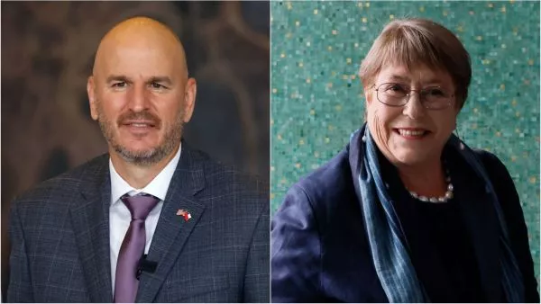 Brandon Judd en el Congreso y Michelle Bachelet en la ONU