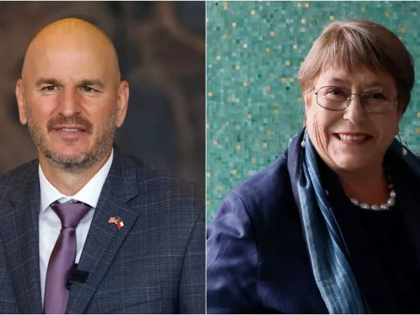 Brandon Judd en el Congreso y Michelle Bachelet en la ONU