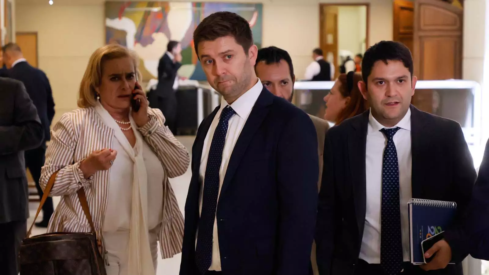 Flor Weisse y Jaime Coloma en el Congreso