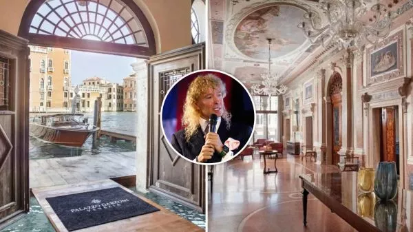 El exclusivo palacio de Venecia que arrienda Leonardo Farkas