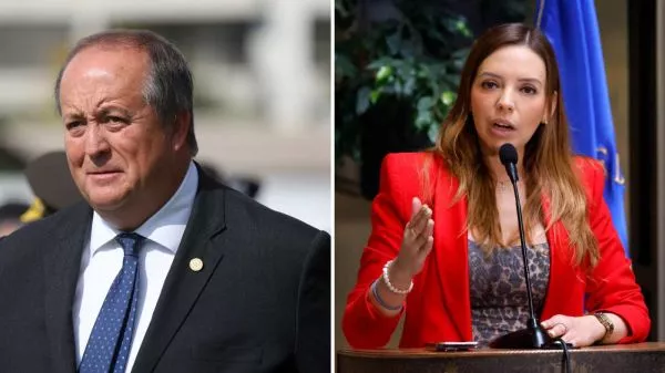 Ángel Valencia y Camila Flores