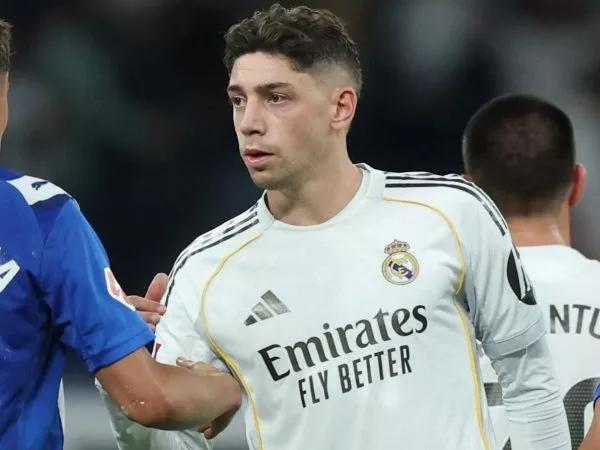 Federico Valverde en un partido del Real Madrid