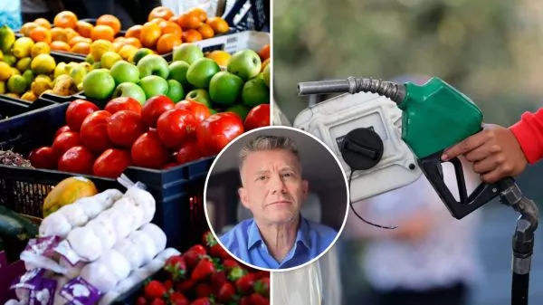 Frutas, verduras, carga de bencina y el economista Alejandro Urzúa
