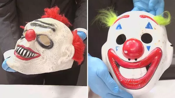 Máscaras utilizadas por banda que realizaba portonazos y que fue detenida por la PDI