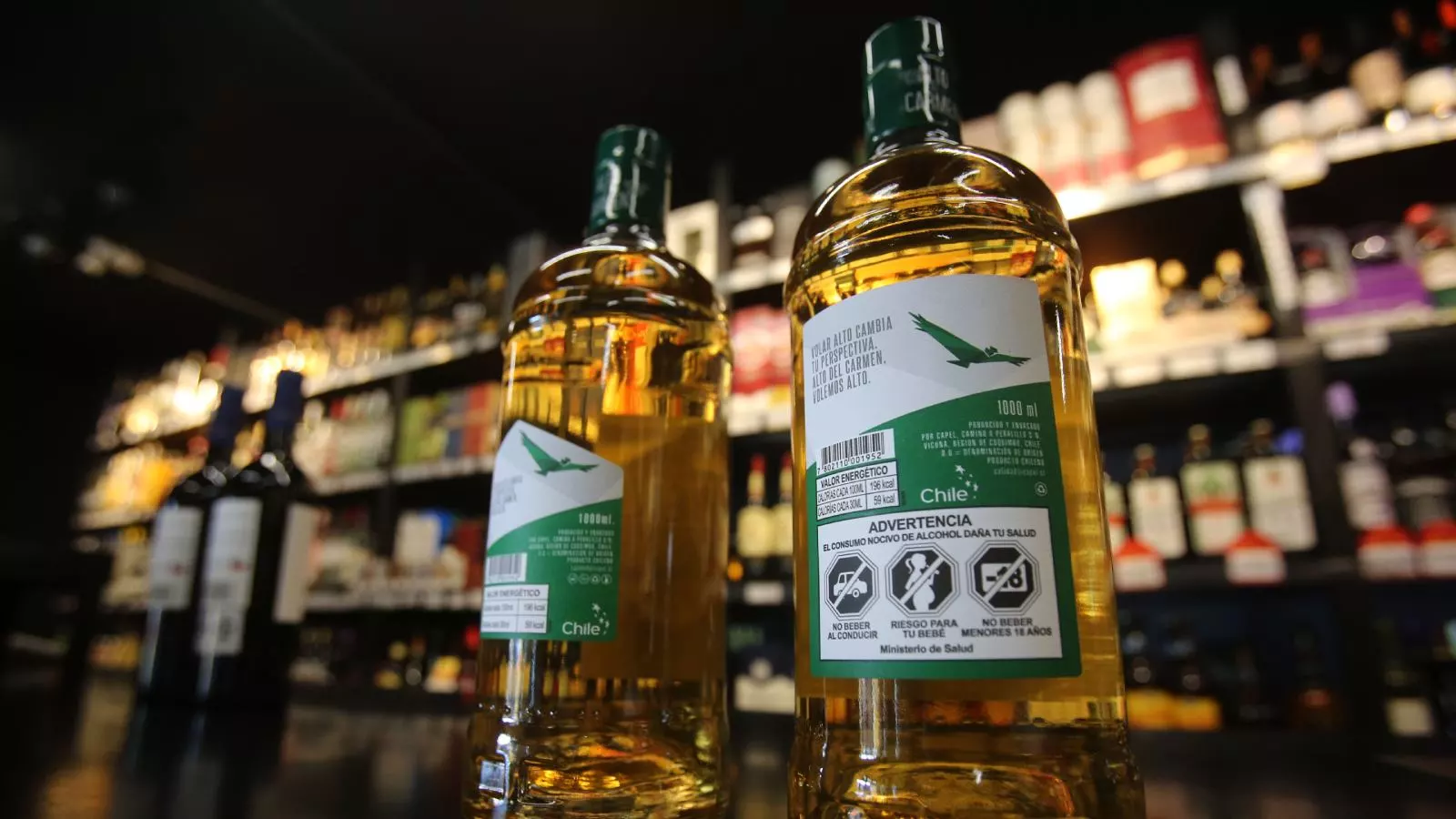 Botellas de pisco