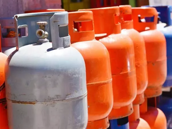 Balones de gas en una distribuidora