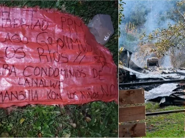 Ataque incendiario: Casa destruida en ruta que une Cañete con Contulmo