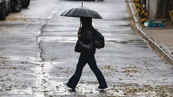 Lluvia en Santiago