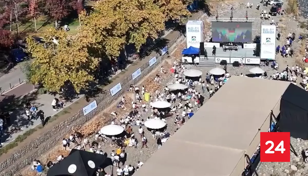 Así se vivió la corrida "Aguas Andinas Río Arriba 2026" en el recuperado río Mapocho