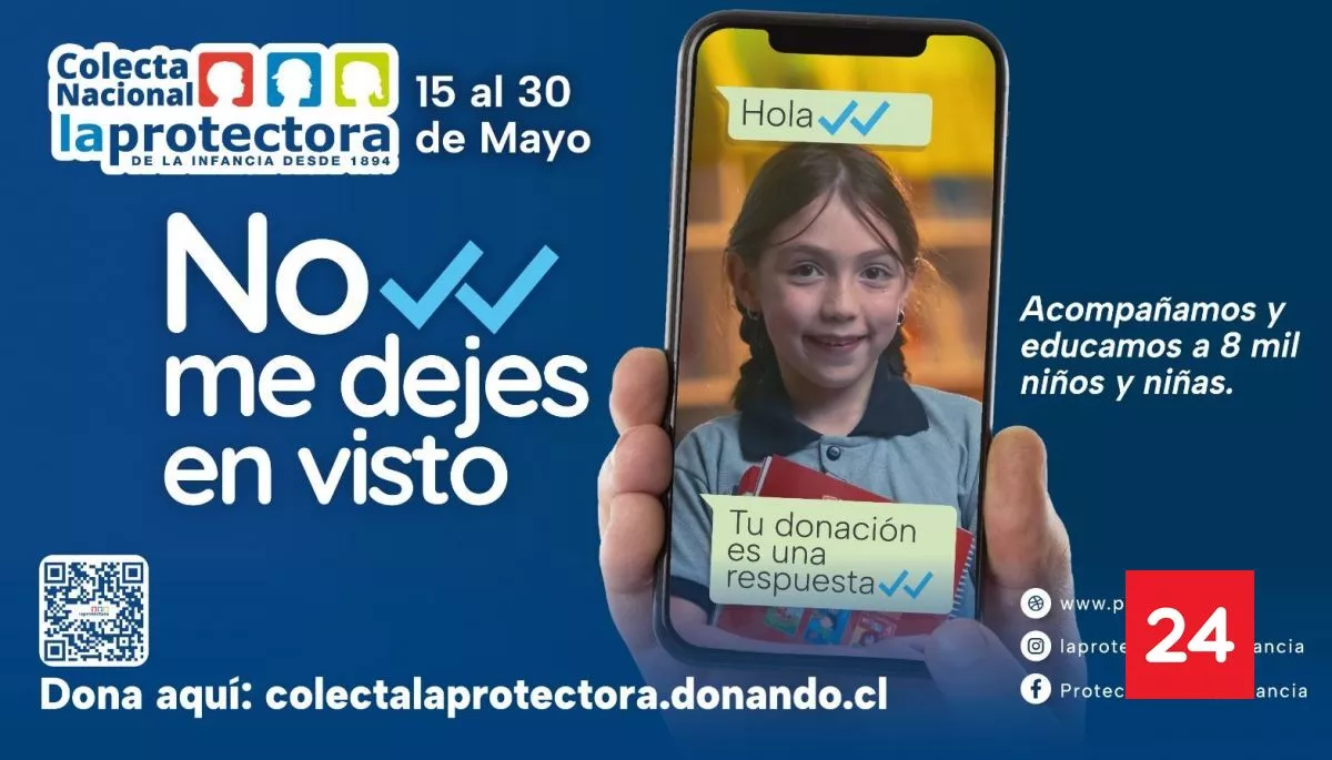 "No me dejes en visto": Protectora de la Infancia lanza Colecta Nacional 2026