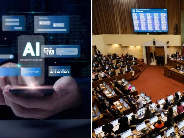 Imagen referencial de la inteligencia artificial y la Cámara de Diputadas y Diputados