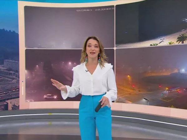 Carla Zunino presentando el noticiero Tu Mañana