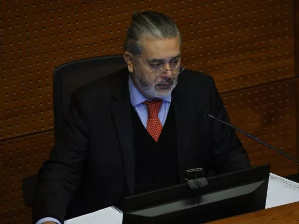 Juez Daniel Urrutia en un juicio