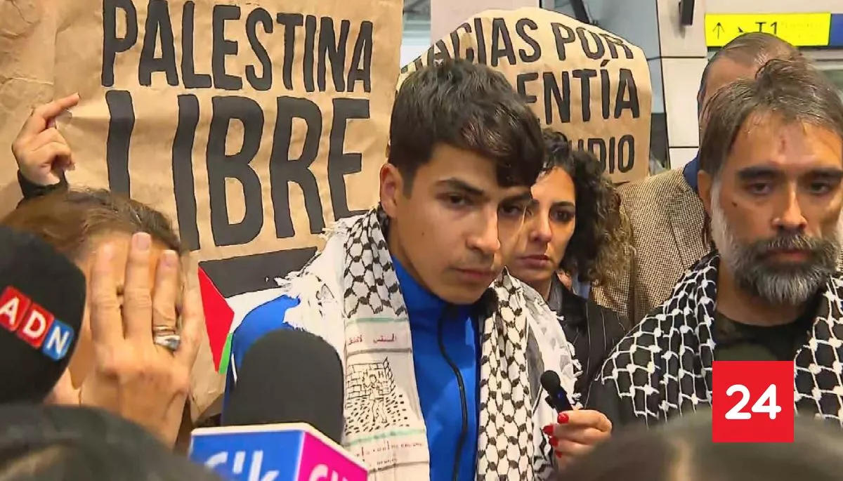 Activistas detenidos en la flotilla hacia Gaza llegan a Chile: denuncian torturas y critican a la Cancillería