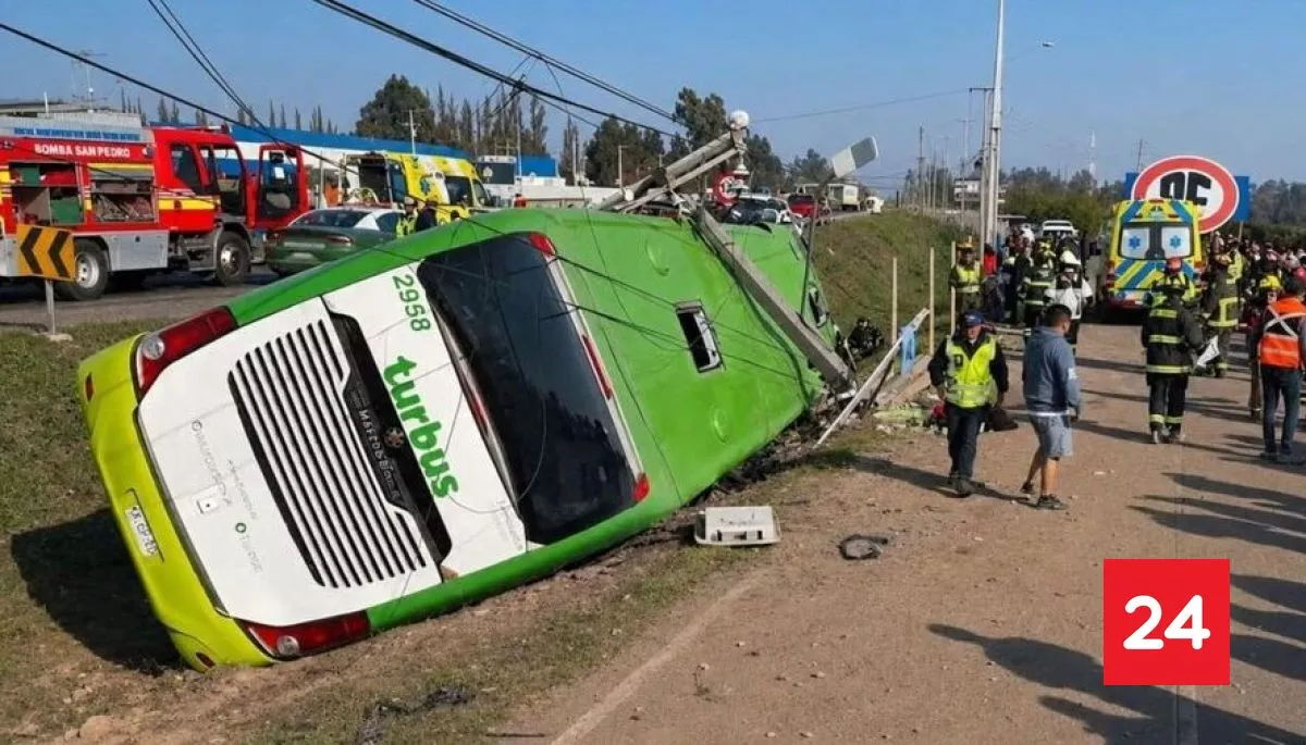 Actualizan estado de salud de los heridos en trágico accidente de Turbus cerca de Teno