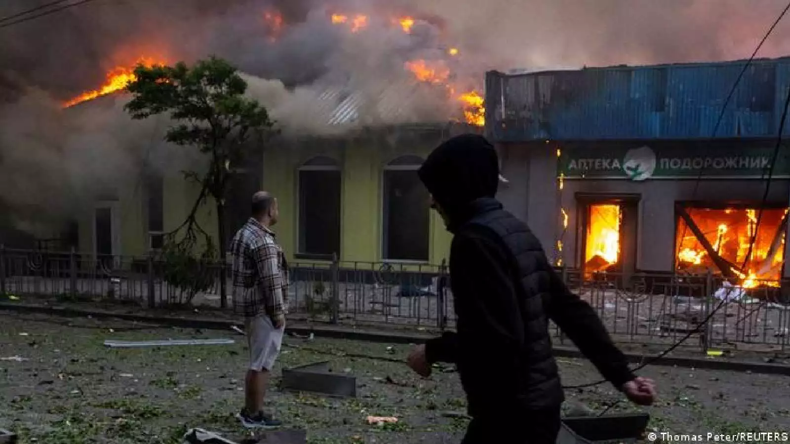 Zonas destruidas de Kiev tras ataque de Rusia