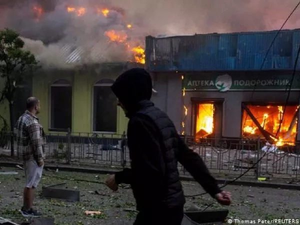 Zonas destruidas de Kiev tras ataque de Rusia