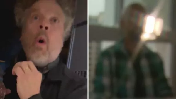 Germán Naranjo insultando a tripulantes de cabina y una de sus víctimas