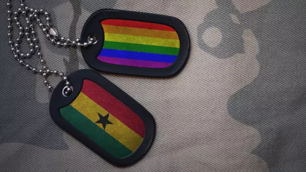 Bandera de Ghana y LGBT